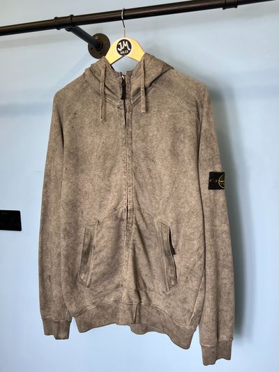RARE XL Stone Island Grey Dust Zip Hoodie